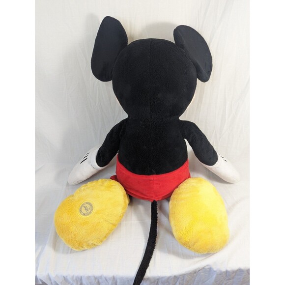 Disney Store 28" Mickey Mouse Bean Bag Plush Authentic Original w Patch - Picture 8 of 9